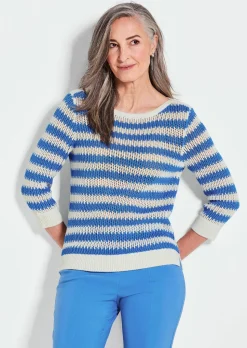 Pull en tricot rayé