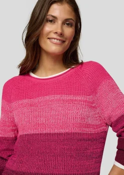 Pull en tricot rayé