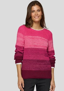 Pull en tricot rayé