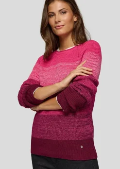 Pull en tricot rayé