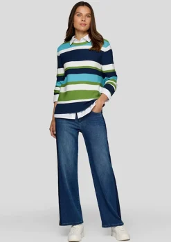 Pull en tricot rayé