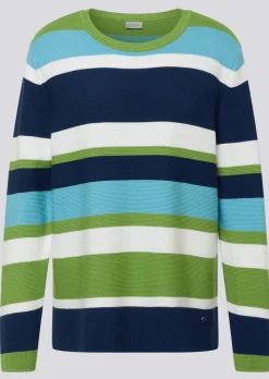 Pull en tricot rayé