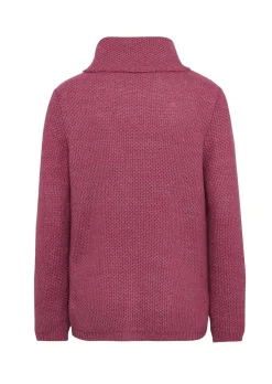 Pull en tricot structuré et fil métallisé