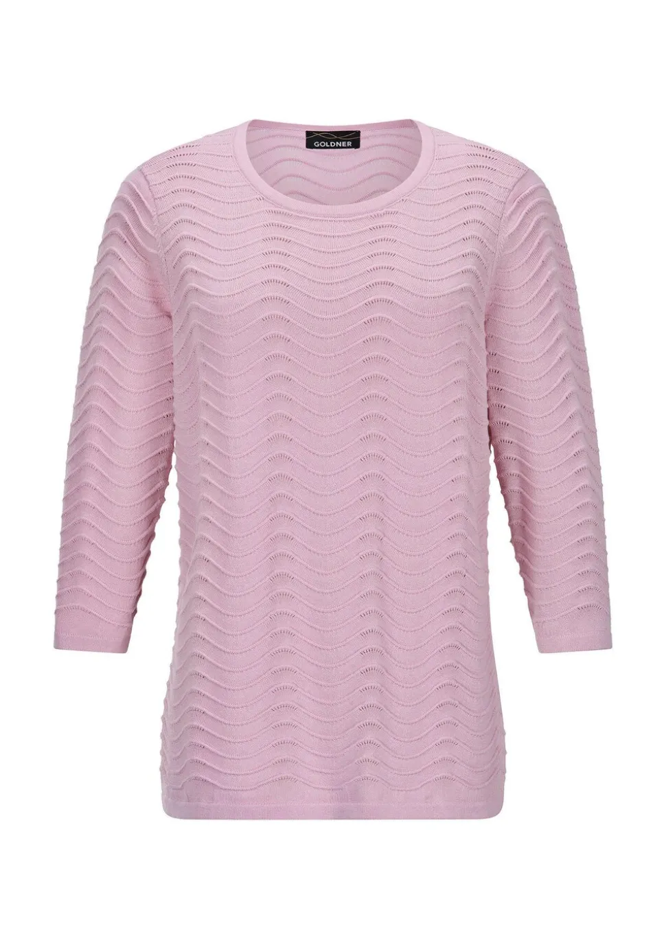 Pull en tricot structuré, à motif ondulé