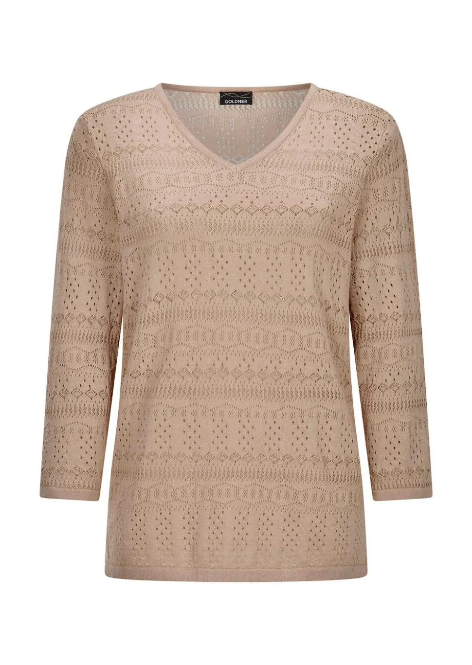 Pull léger en tricot à motif ajouré