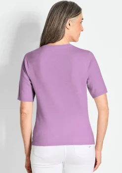 Pull à manches courtes en cachemire