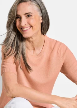 Pull à manches courtes en cachemire