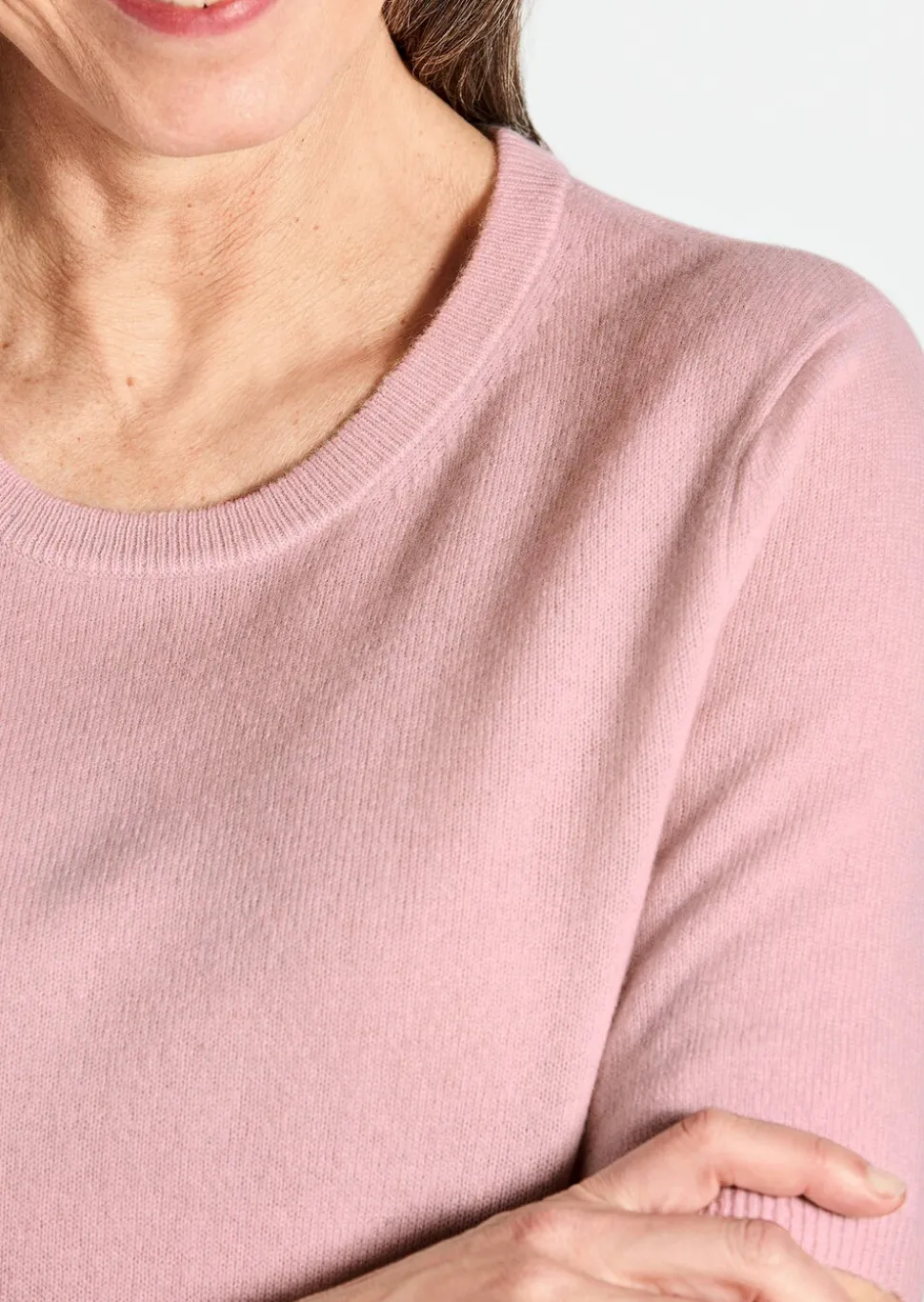 Pull à manches courtes en cachemire