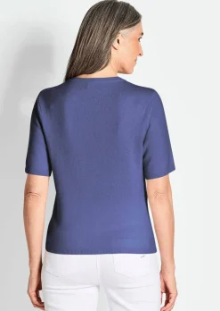 Pull à manches courtes en cachemire