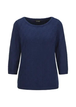 Pull à manches 3/4 en pur coton