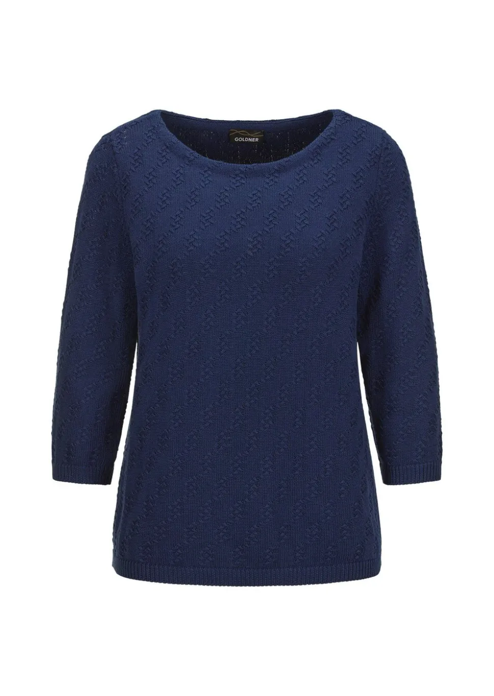 Pull à manches 3/4 en pur coton