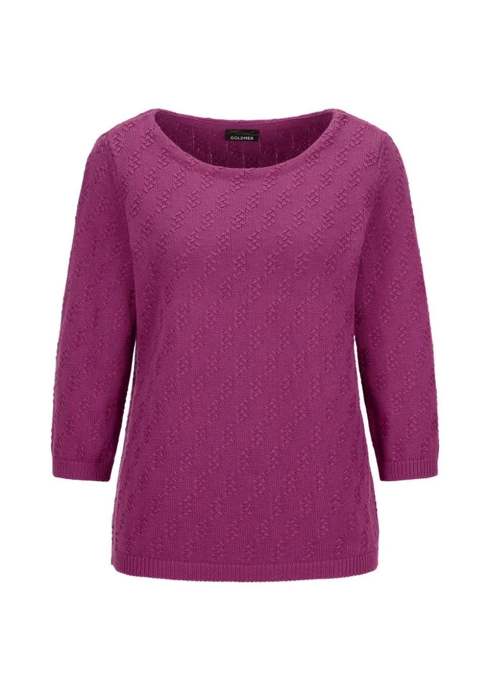 Pull à manches 3/4 en pur coton