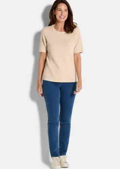 Pull à manches mi-longues avec motif à pois