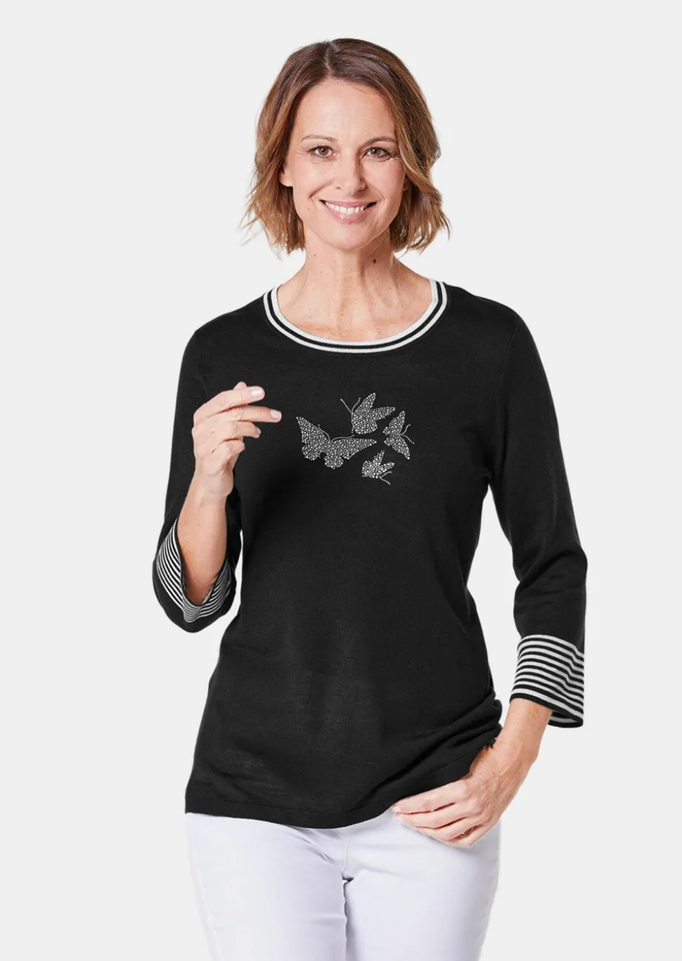 Pull à motif féminin