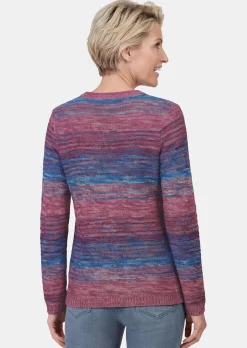 Pull multicolore avec dégradé plein de fraîcheur