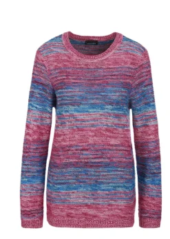 Pull multicolore avec dégradé plein de fraîcheur