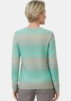 Pull multicolore avec dégradé plein de fraîcheur