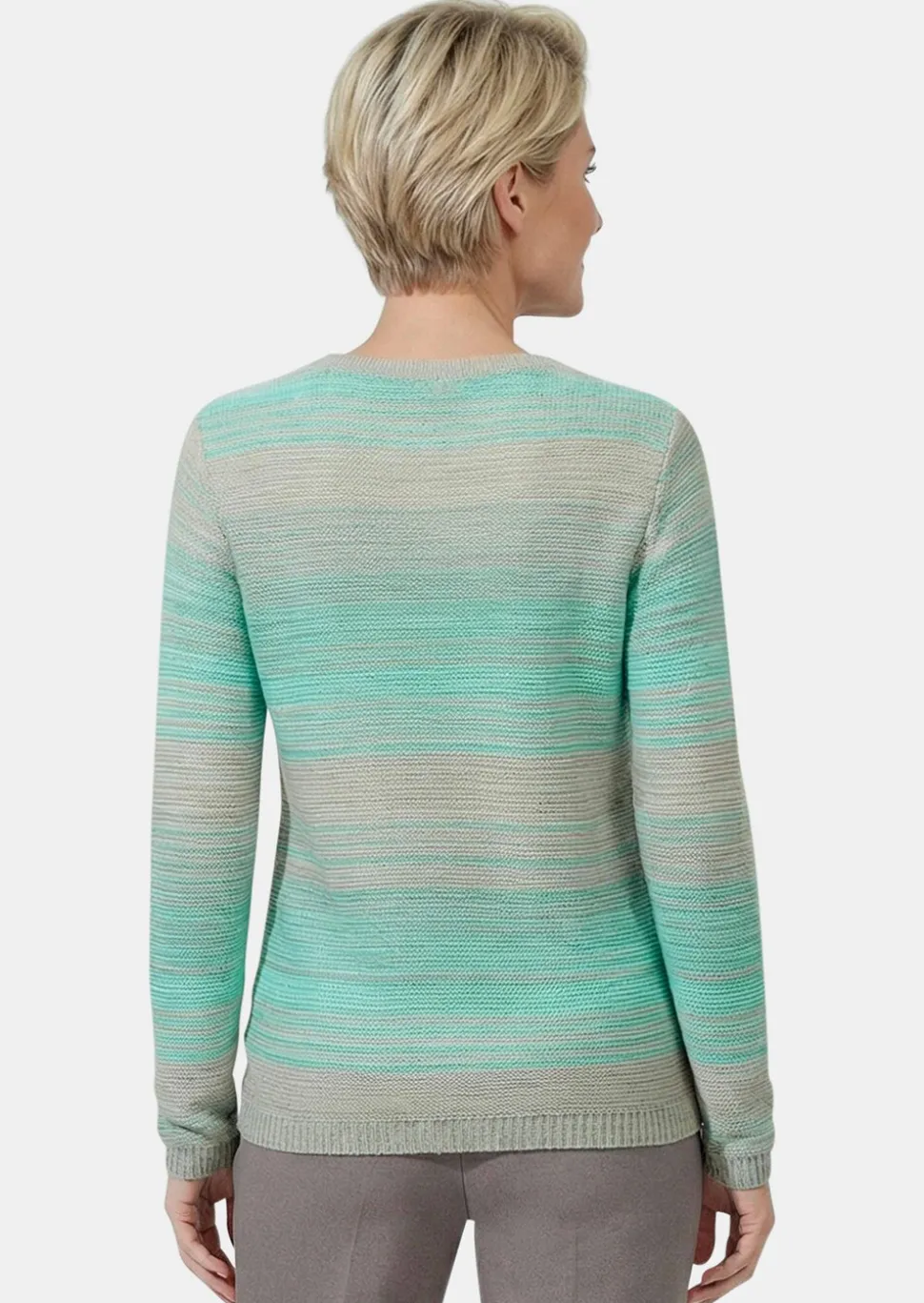 Pull multicolore avec dégradé plein de fraîcheur