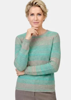 Pull multicolore avec dégradé plein de fraîcheur