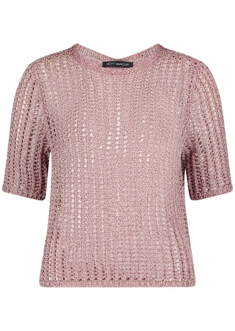 Pull-over ajouré estival avec paillettes