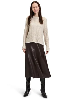 Pull-over en maille ajourée, pailletée