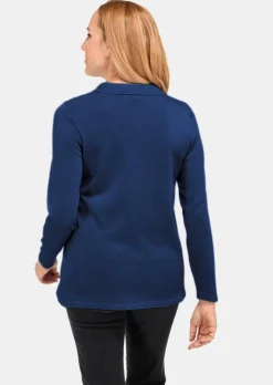 Pull sobre avec col polo