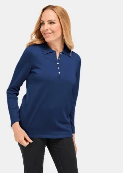 Pull sobre avec col polo