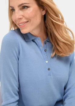 Pull sobre avec col polo