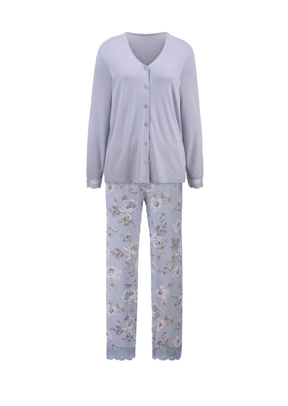 Pyjama avec détails en dentelle