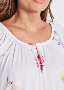 Pyjama à manches courtes motif à fleurs