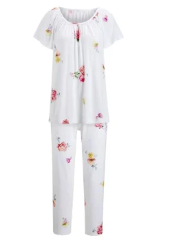 Pyjama à manches courtes motif à fleurs