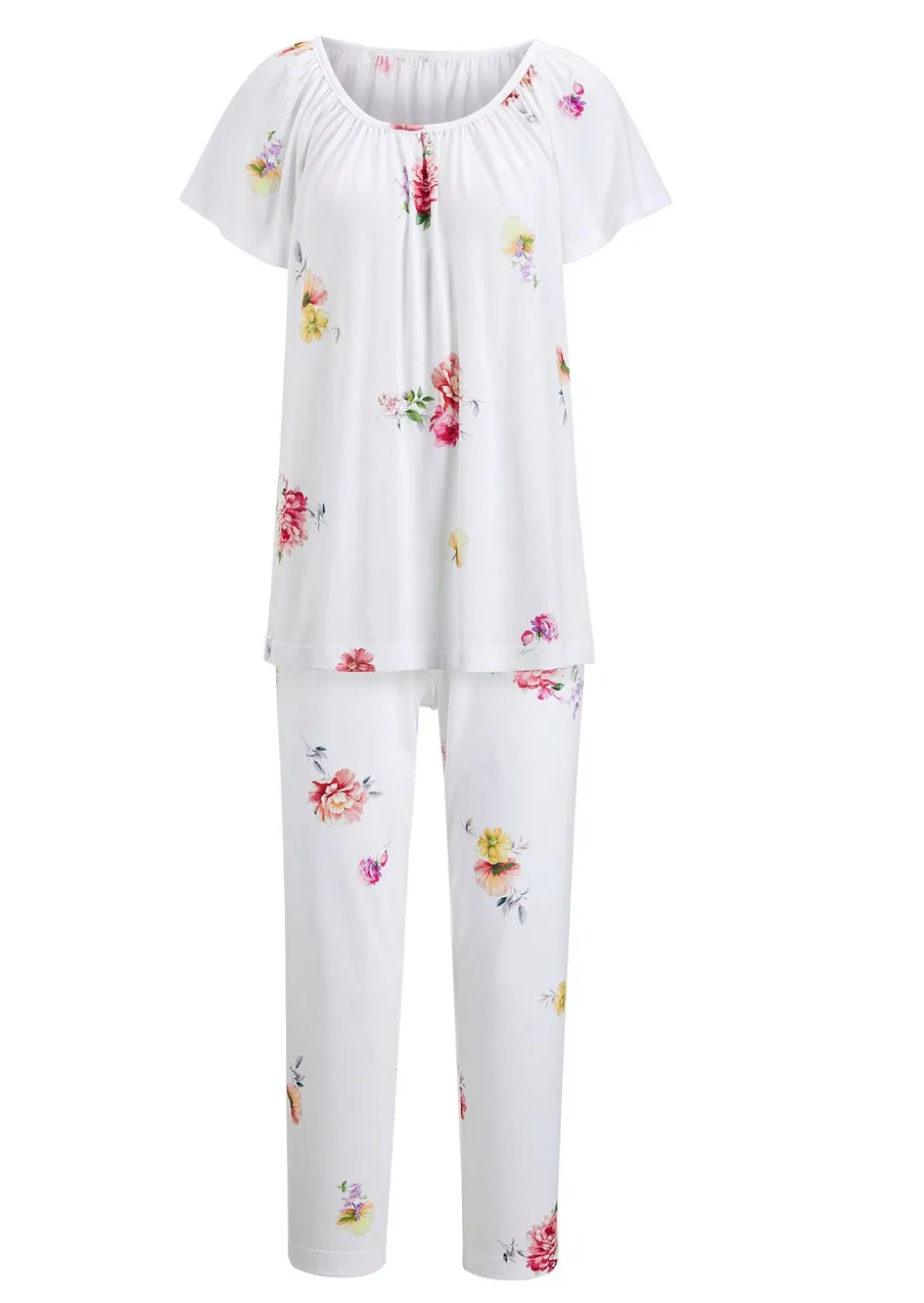Pyjama à manches courtes motif à fleurs