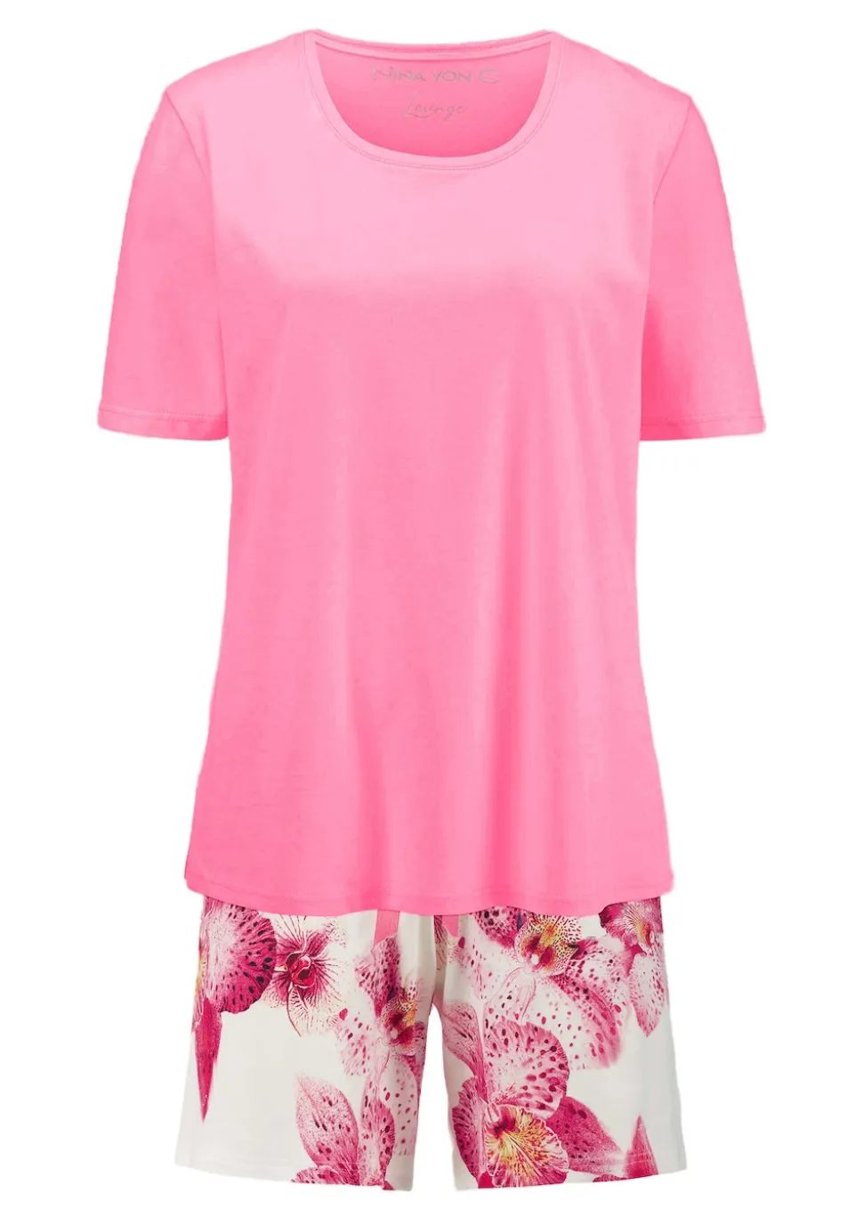 Pyjashort avec imprimé fleuri