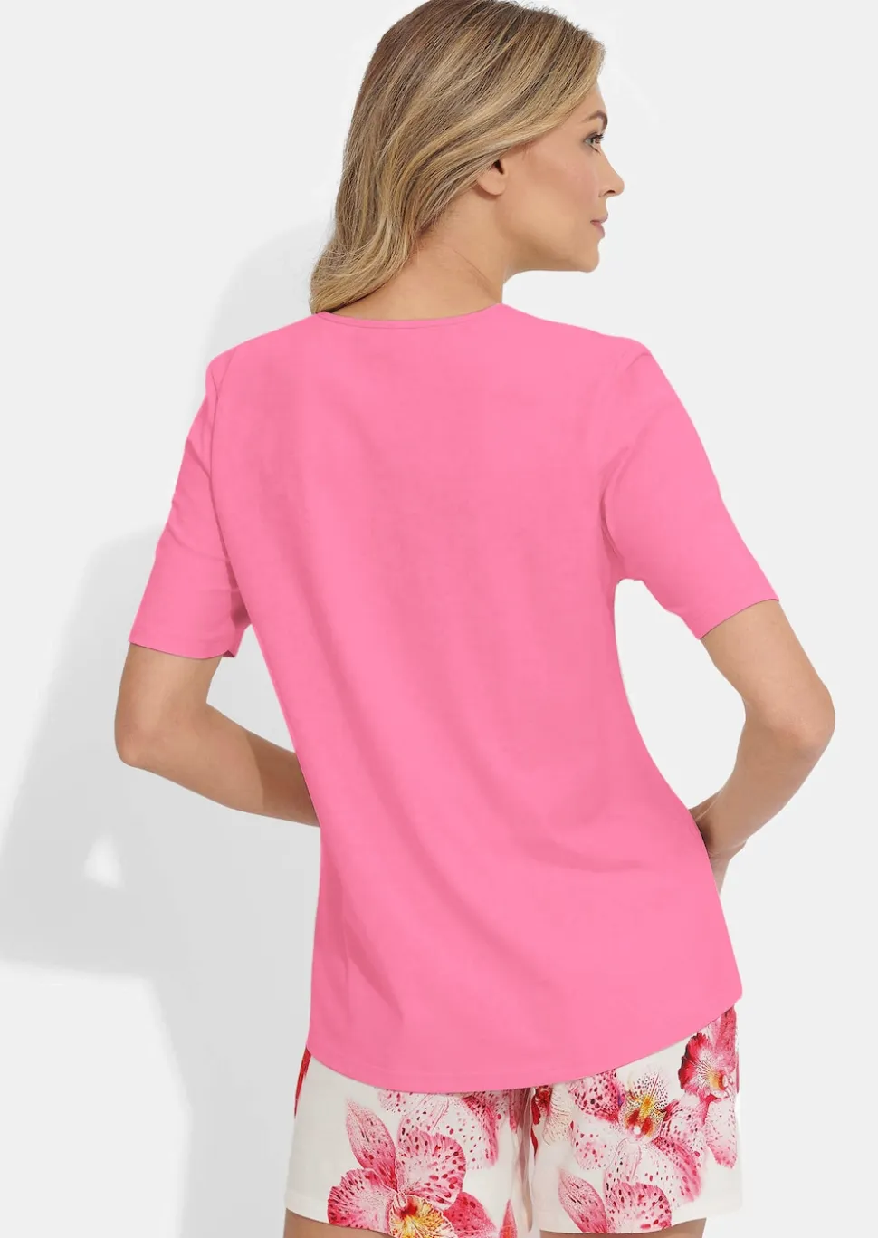 Pyjashort avec imprimé fleuri
