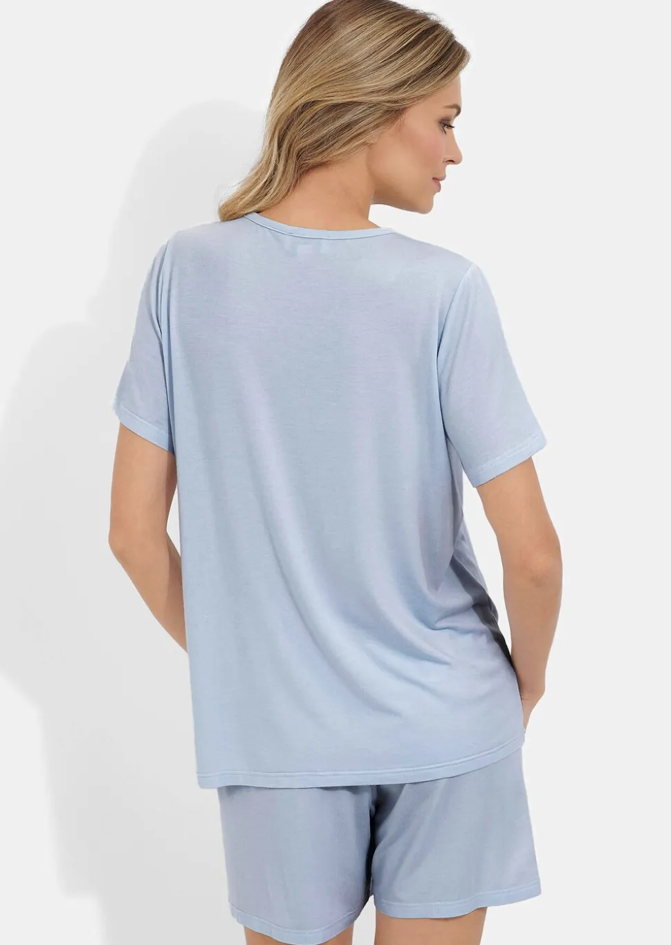 Pyjashort en jersey lisse