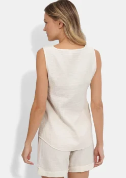 Pyjashort en mousseline de coton