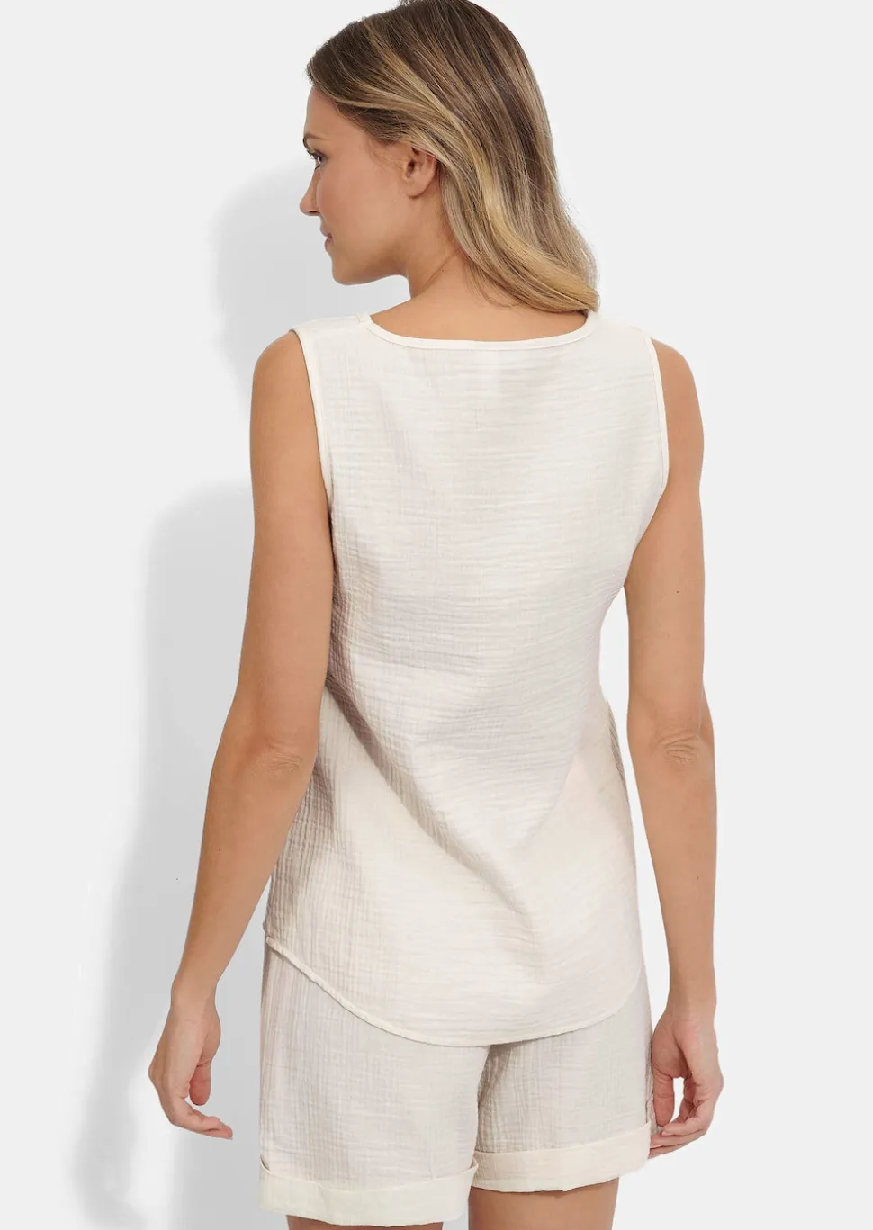 Pyjashort en mousseline de coton