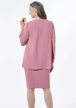 Robe avec veste en mousseline