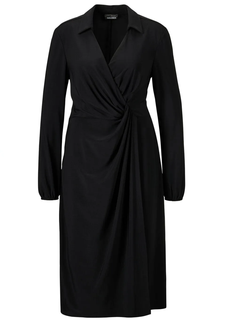 Robe cache-cœur avec col chemise