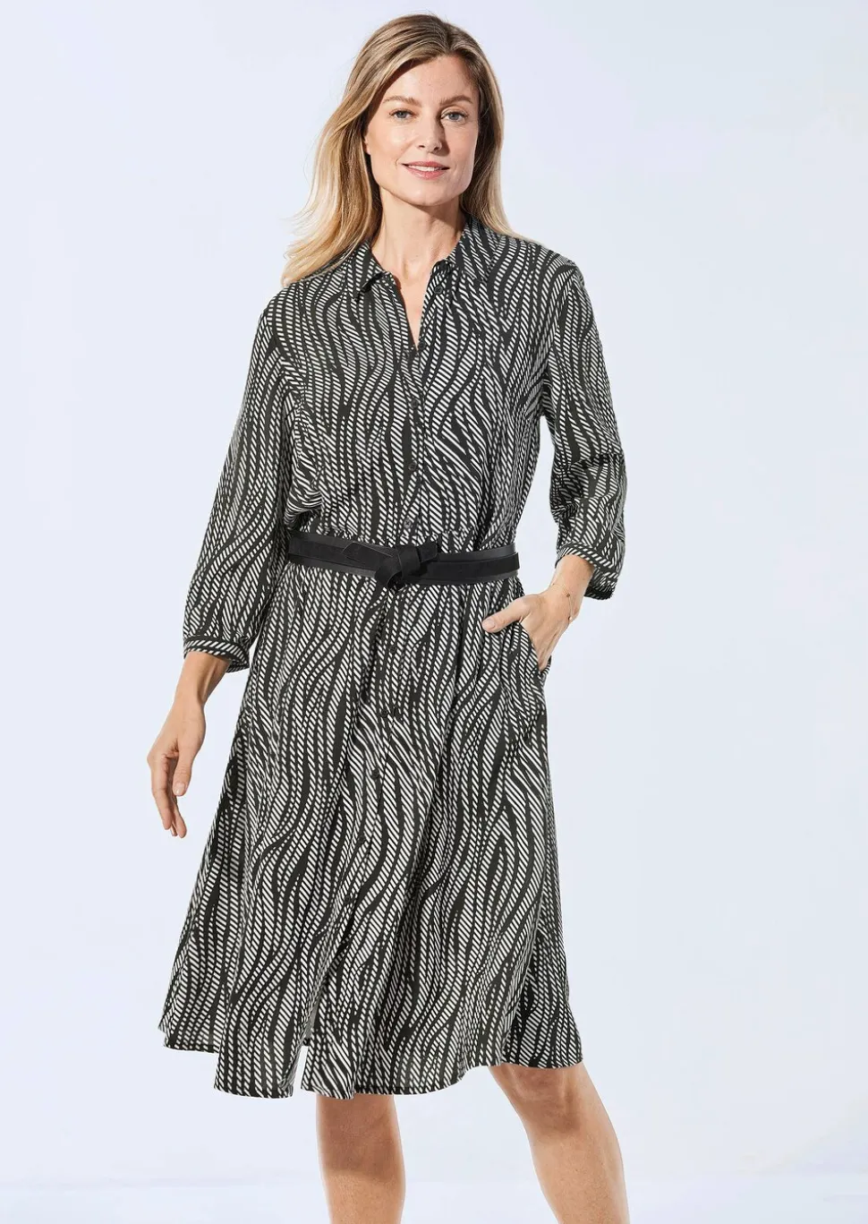 Robe-chemisier à col chemise