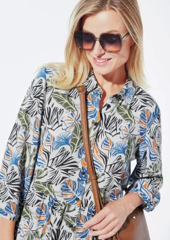 Robe-chemisier à col chemise