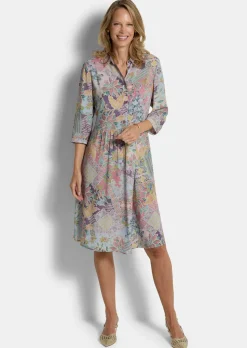 Robe-chemisier en pure viscose