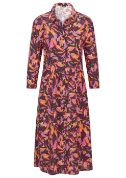 Robe-chemisier en pure viscose