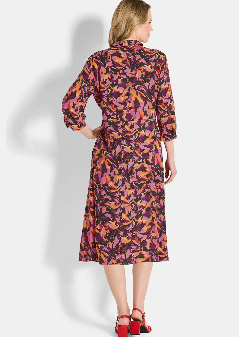 Robe-chemisier en pure viscose