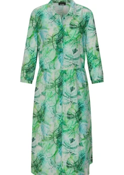 Robe-chemisier mi-longue