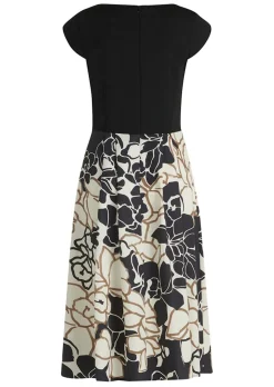 Robe composée d’un haut en jersey et d’une jupe tissée