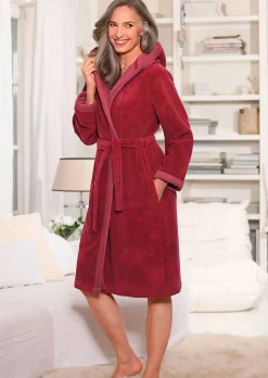 Robe de chambre à capuche