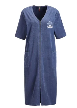 Robe de chambre en tissu éponge zippée
