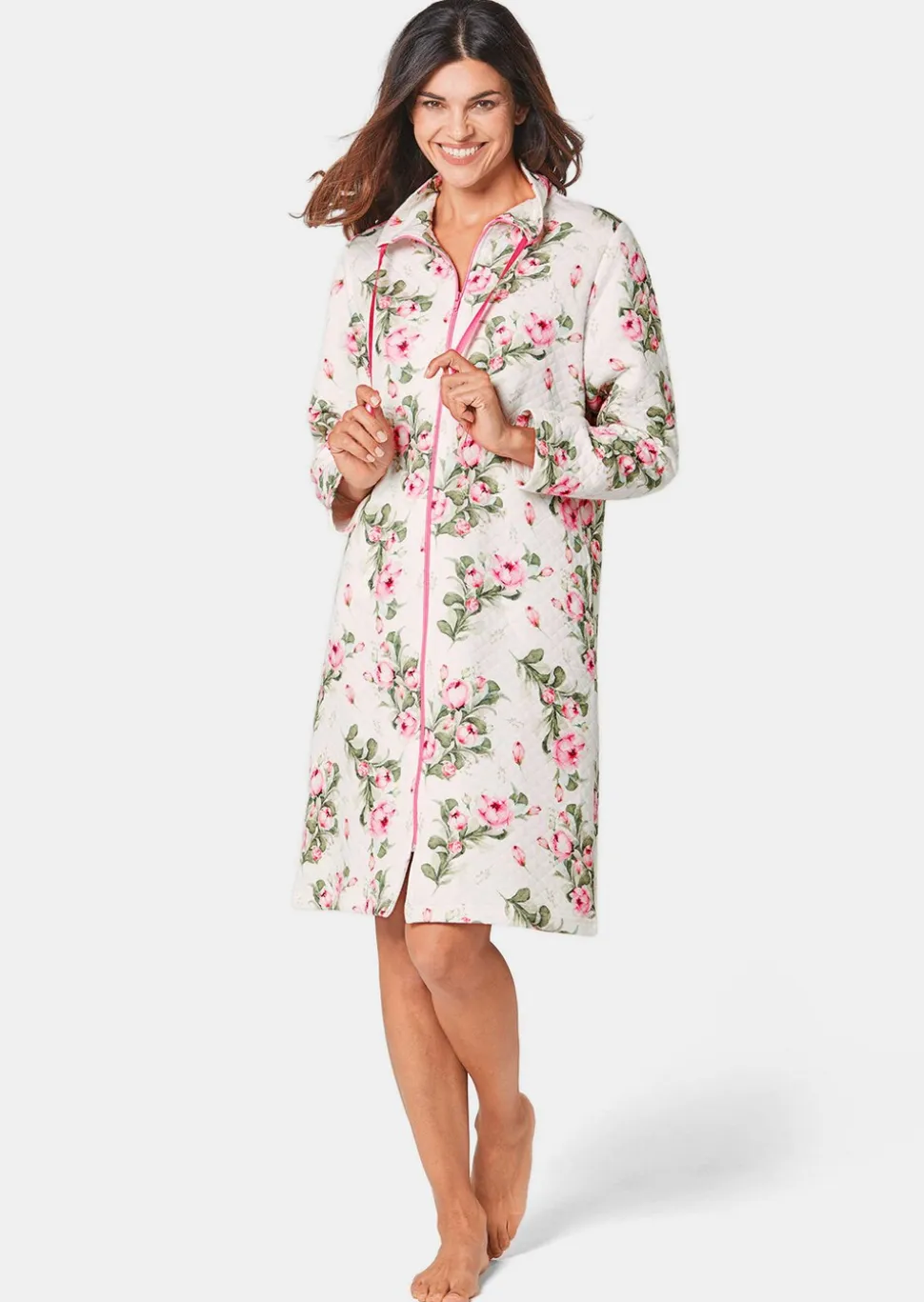Robe de chambre matelassée
