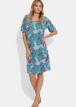 Robe de loisirs avec imprimé animal fantaisie